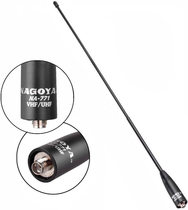 BTECH Authentic Genuine Nagoya NA-771 15.6-Inch Whip VHF/UHF (144/430Mhz) Antenna SMA-Female for and BaoFeng Radios - Image 2