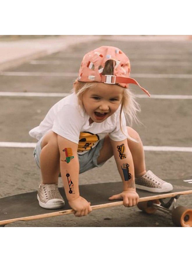 Ooopsiun Cars and Trucks Temporary Tattoos for Boys - 100 Tattoos, Cars Construction Decorations Supplies Favors for Kids Boys - Image 4