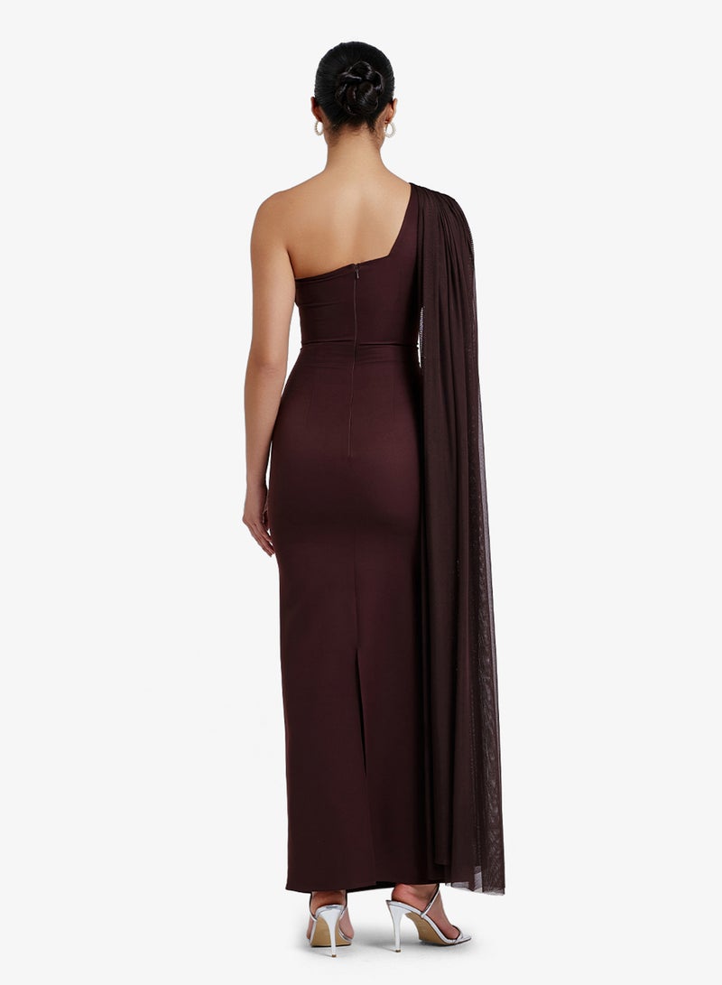 CHASE One Shoulder Maxi Dress - Image 2