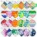 Genuvi Pop Fidget Toys Bulk Its 24 Pack Party Favors for Kids Mini Pop Keychain It Fidget Toy Small Fidgets for Classroom Prizes End of Year Student Gifts from Teacher Carnival Birthday Goodie Bag Stuffers - Image 2
