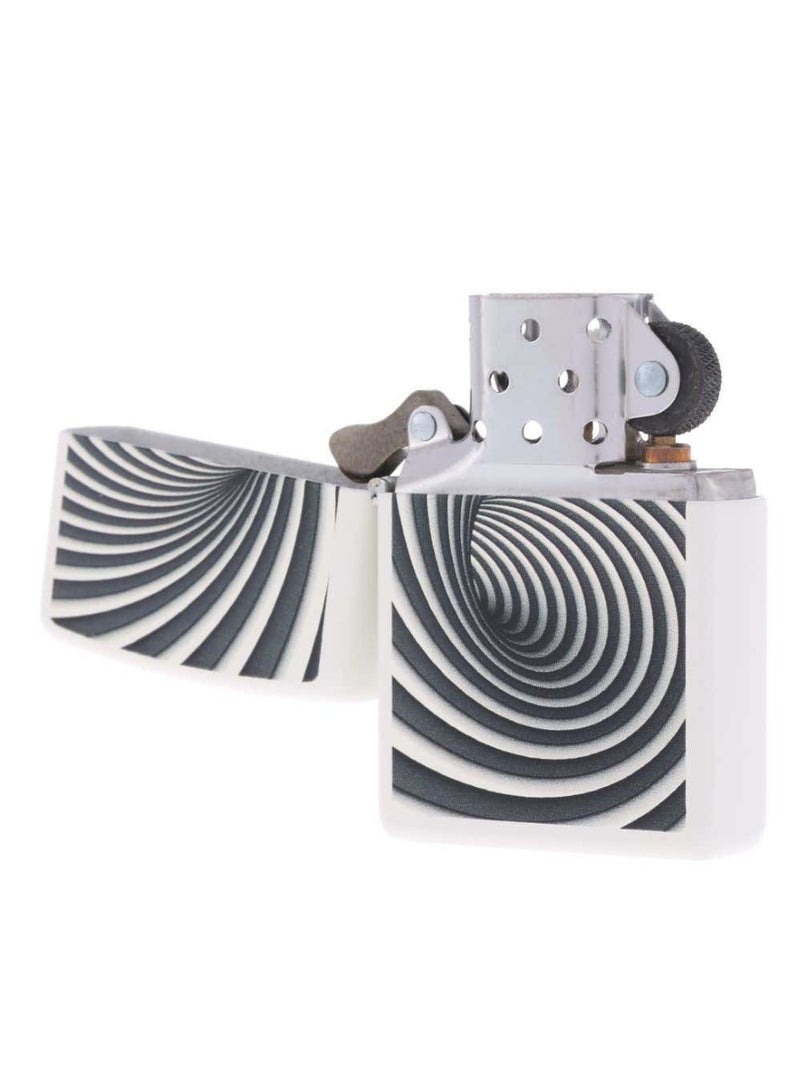 Zippo Spiral Windproof Lighter (Silver & Black) 28440 - 214 - Image 3