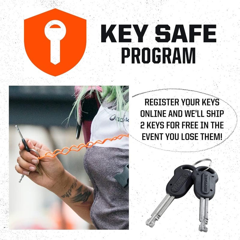 Kryptonite Kryptolok 610 S Folding Bike Lock, Compact Lightweight High Security Anti-Theft Foldable Bicycle Lock with 2 Keys and Mount for E-Bikes Scooter Road Mountain Bikes, 100cm (39 in) - Image 5