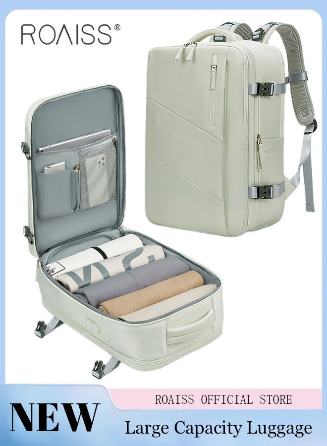 roaiss Large Travel Backpack Carry On Backpack Expandable Airline Airplane Approved Weekender Backpack Hiking Backpack Laptop Backpack with USB Charging Port Waterproof Backpack - Image 1