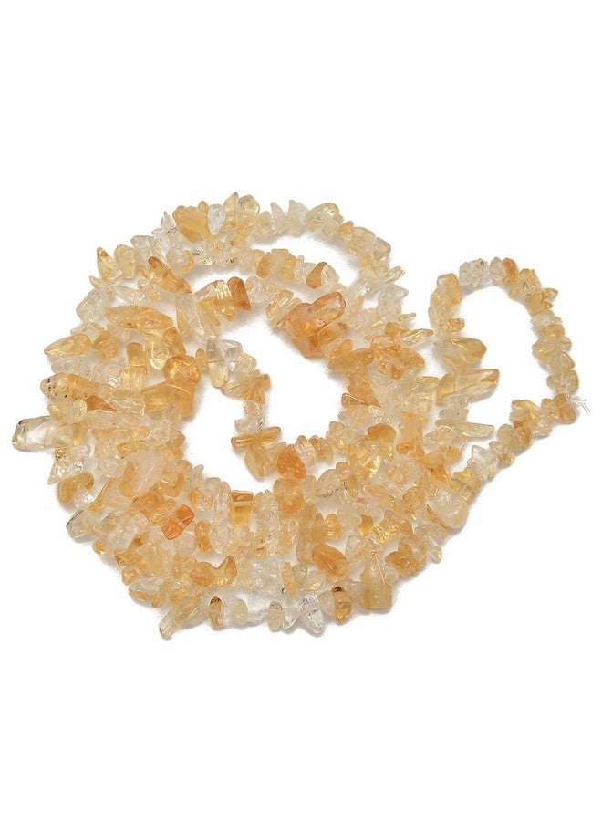 PLTbeads 5 8Mm Natral Healing Gemstone Waist Bracelets Necklace Kit Irregular Stone Diy Crafts Design Jewelry Making 1 Strand Per Bag Approxi 34 Inch (Citrine Chips) - Image 2