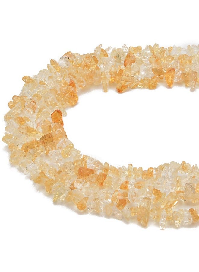 PLTbeads 5 8Mm Natral Healing Gemstone Waist Bracelets Necklace Kit Irregular Stone Diy Crafts Design Jewelry Making 1 Strand Per Bag Approxi 34 Inch (Citrine Chips) - Image 1