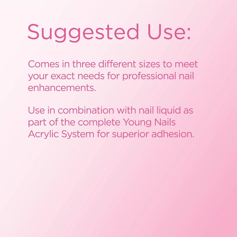 Young Nails Acrylic Core Powder - Self-Leveling Acrylic Nail Powder, Clear Nude Pink White Acrylic Powder for Nail Extenstion, Professional Grade, Superior Adhesion, Color - Pink, 45g - Image 4