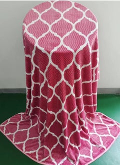 T G H Super Soft Flannel Plush Throw Blanket - Pineapple Checked, Single Size (160x220 cm) for Bed and Sofa, Cozy and Comfortable  - Image 3