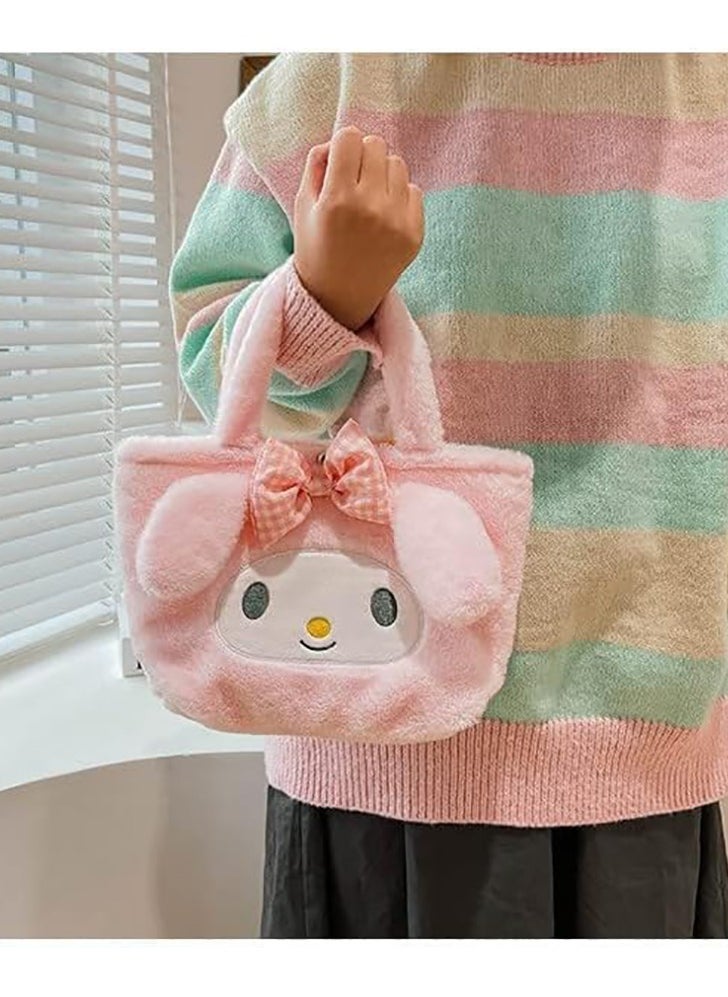 Cute Girls Plush Bag Handbag Mini Stuffed Animal Bag Suitable for Birthday Gifts School Bags School Supplies (Melody Bags)  - Image 1
