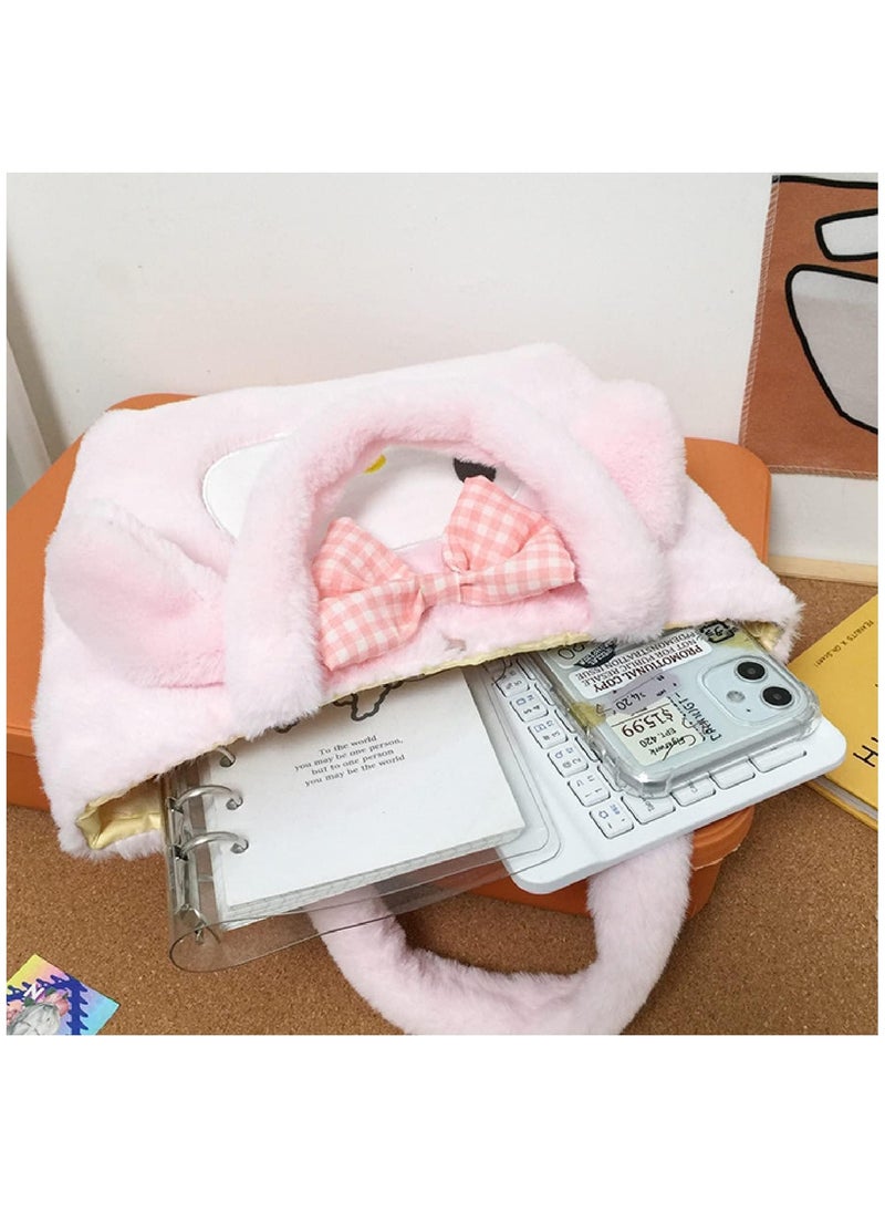 Cute Girls Plush Bag Handbag Mini Stuffed Animal Bag Suitable for Birthday Gifts School Bags School Supplies (Melody Bags)  - Image 3