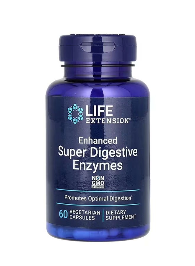 Enhanced Super Digestive Enzymes 60 Vegetarian Capsules