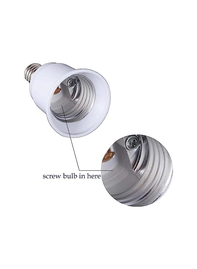 The Bros E14 to E27 base screw light lamp bulb holder adapter (pack of 4) - Image 3