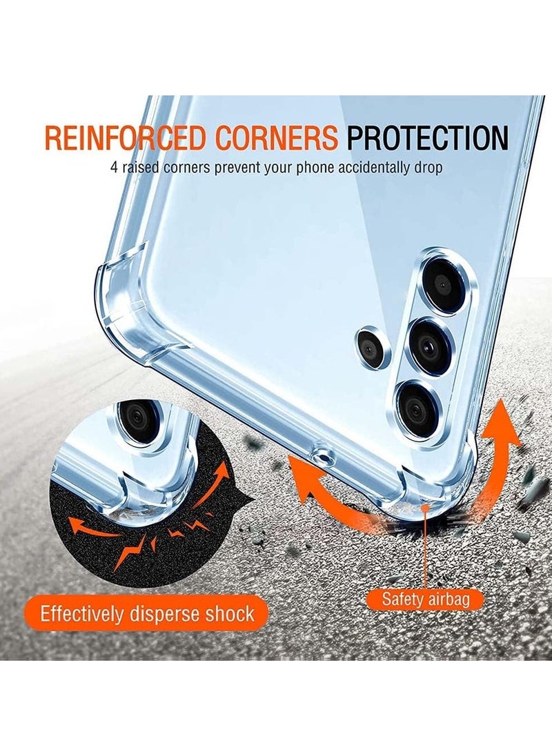 Generic Samsung Galaxy A55 Clear Cover Case soft TPU Transparent Back Protective Case shock Absorbent Reinforced Corner for Samsung Galaxy A55 5G Clear  - Image 2