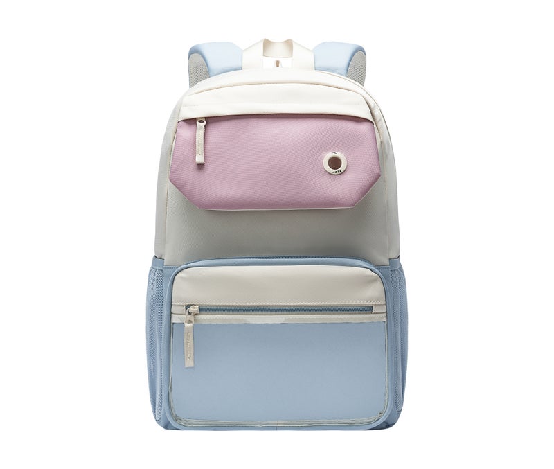 ANTA Unisex Large Capacity Backpack in Pink and Blue – Lifestyle - Image 3