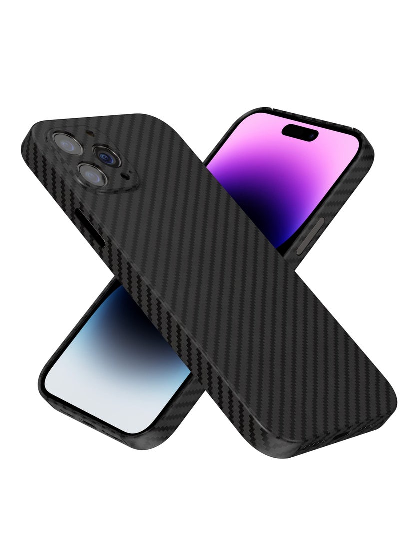 iPhone 15 Pro Case Carbon Textured Real Aramid Fiber Ultra Thin Durable Anti-Drop Cover Lens Protection - Image 5