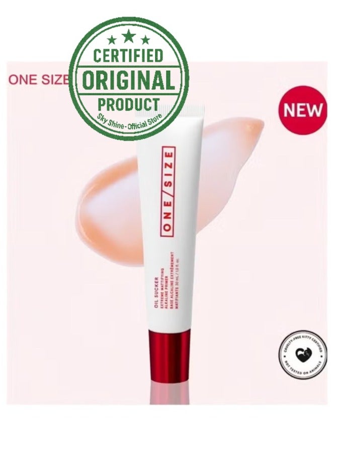 وان سايز برايمر الوجه للتحكم في الزيوت من ون سايز، 30 مل - برايمر مكياج مطفي يدوم طويلاً للبشرة الدهنية والمختلطة، يخفي المسام، قاعدة ناعمة لثبات مكياج يدوم طوال اليوم - Image 1