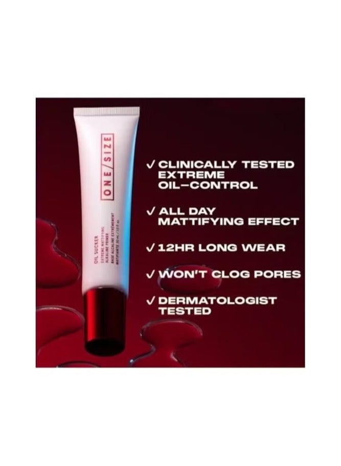 وان سايز برايمر الوجه للتحكم في الزيوت من ون سايز، 30 مل - برايمر مكياج مطفي يدوم طويلاً للبشرة الدهنية والمختلطة، يخفي المسام، قاعدة ناعمة لثبات مكياج يدوم طوال اليوم - Image 3