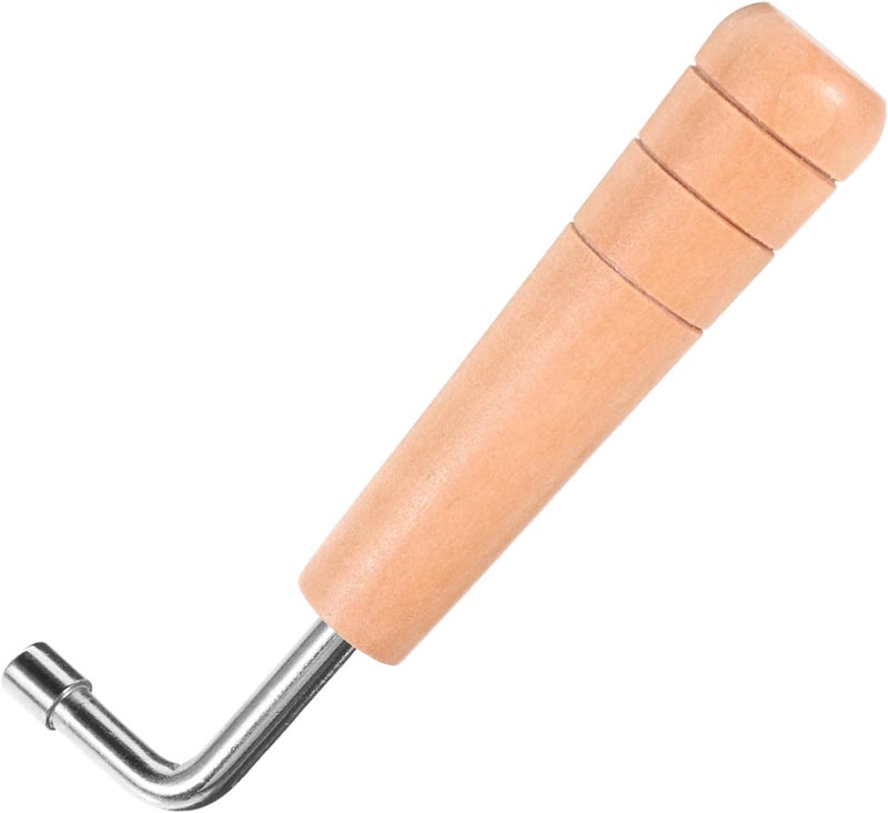 Lyre Harp Tuning Wrench Tool Adjustable Wooden Handle Harp String Tuner L Shape Design Precision Tuning Accessory for Musicians - Image 1