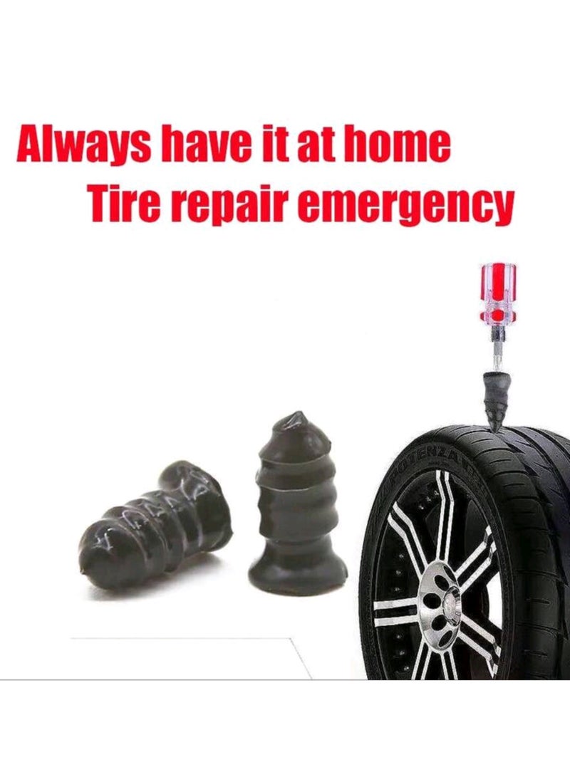 Generic 30pcs Tire Repair Rubber Nail, Rubber Nails Tire Repair Quick Tool Self-service Suitable for Car Motorcycle Jeep Tire Puncture Repair  - Image 1
