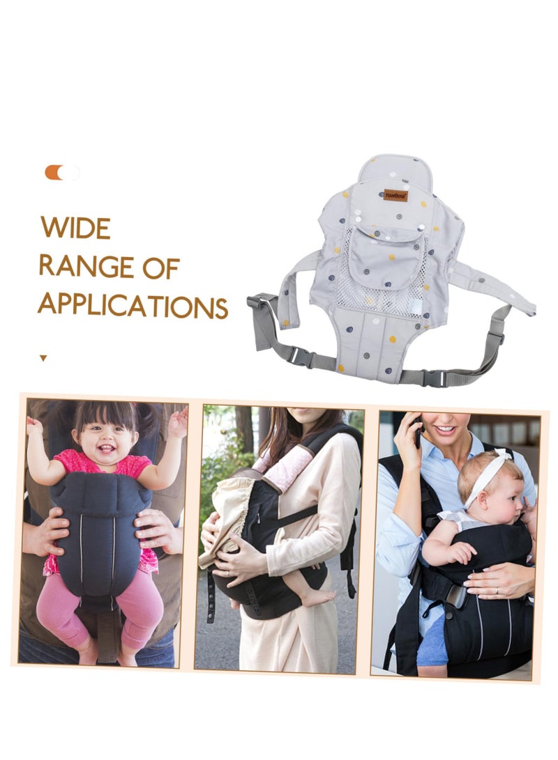 DOOKOO Baby Adjustable Wraps Carrier Ergonomic Front Facing/Back Carriers with Essentials Storage Pocket for Newborn to Toddler 0-15kg One Size Fits All - Image 5