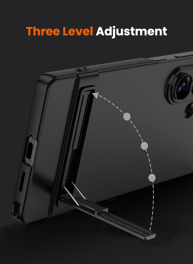 GKK Samsung Galaxy S26 Ultra Case with Kickstand, 3-Way Stand Slim Case for Samsung S26 Ultra, Anti-Drop Shockproof, Anti-Yellowing, Anti-Scratch Thin Case Cover for Galaxy S26 Ultra 6.9 inch, Black - Image 2