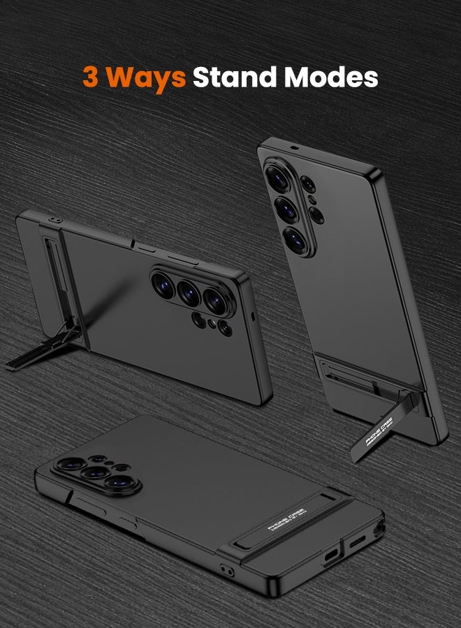 GKK Samsung Galaxy S26 Ultra Case with Kickstand, 3-Way Stand Slim Case for Samsung S26 Ultra, Anti-Drop Shockproof, Anti-Yellowing, Anti-Scratch Thin Case Cover for Galaxy S26 Ultra 6.9 inch, Black - Image 3