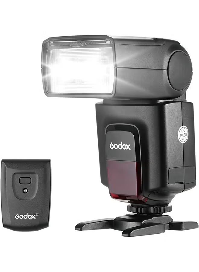 جودوكس GODOX TT520Ⅱفلاش إلكتروني عالمي على الكاميرا Speedlite + AT-16 2.4G جهاز إرسال لاسلكي - Image 1