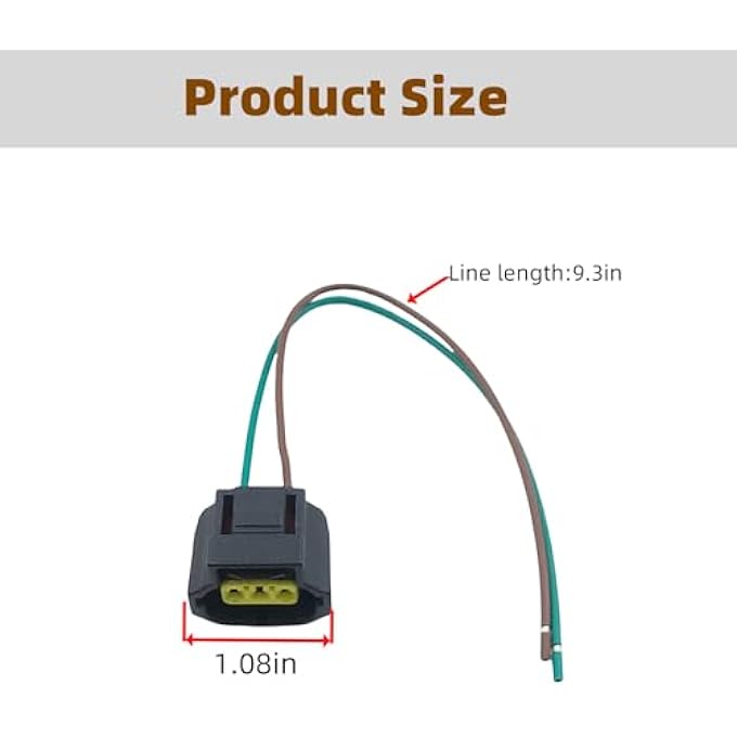 Narcilors 2 Pcs 8 Inch Alternator Regulator Plug Harness Lead Repair Pigtail Replacement for Ford F250 F350 6.0L 7.3L 1998-2007 - Image 1
