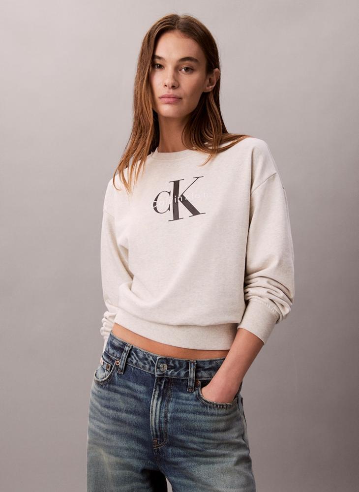 Calvin Klein Jeans Graphic Crew Neck Sweatshirt - Image 1