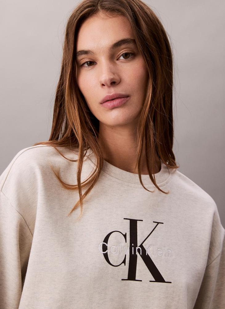 Calvin Klein Jeans Graphic Crew Neck Sweatshirt - Image 4