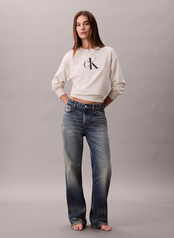 Calvin Klein Jeans Graphic Crew Neck Sweatshirt - Image 5