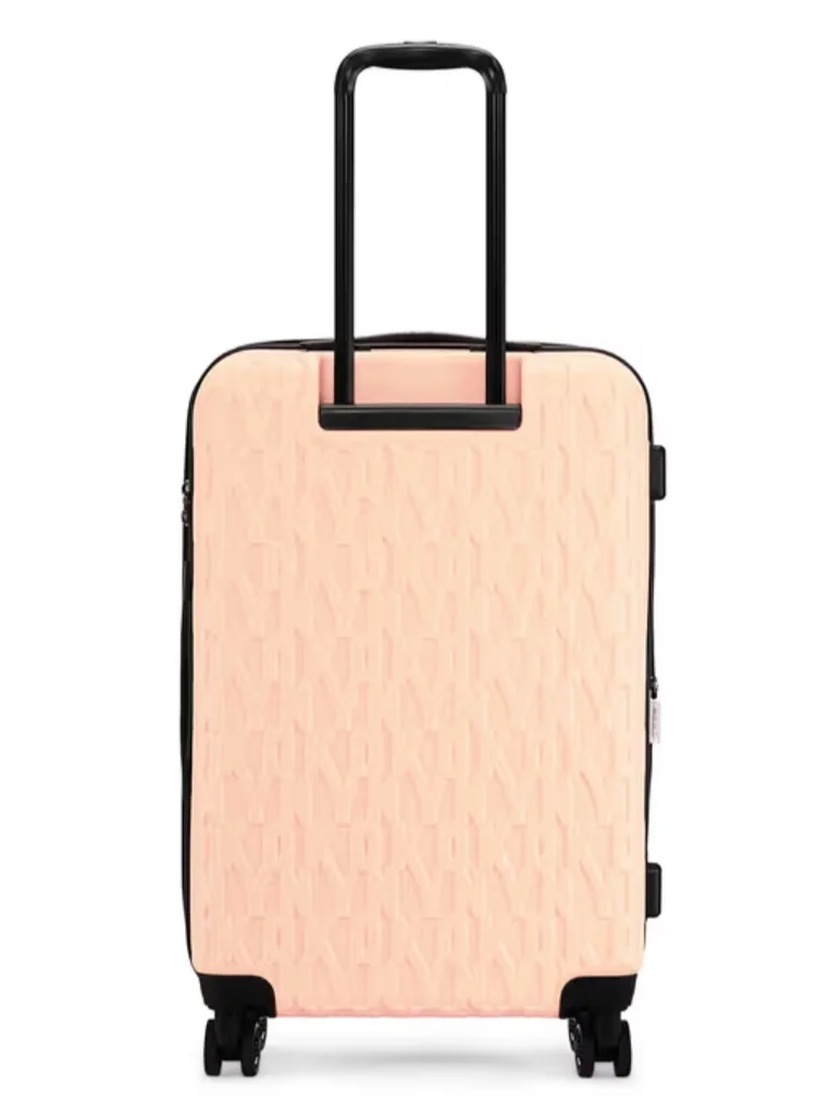 DKNY DNA Hardside Luggage on Wheels for Unisex | Ultra Lightweight ABS on with Spinner Wheels 4 Color Apricot