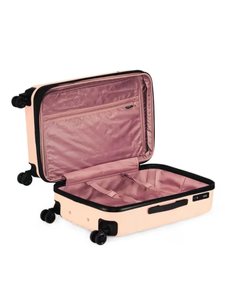 DKNY DNA Hardside Luggage on Wheels for Unisex | Ultra Lightweight ABS on with Spinner Wheels 4 Color Apricot