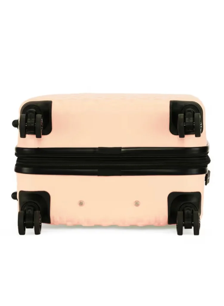 DKNY DNA Hardside Luggage on Wheels for Unisex | Ultra Lightweight ABS on with Spinner Wheels 4 Color Apricot
