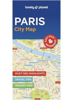 Lonely Planet Paris City Map