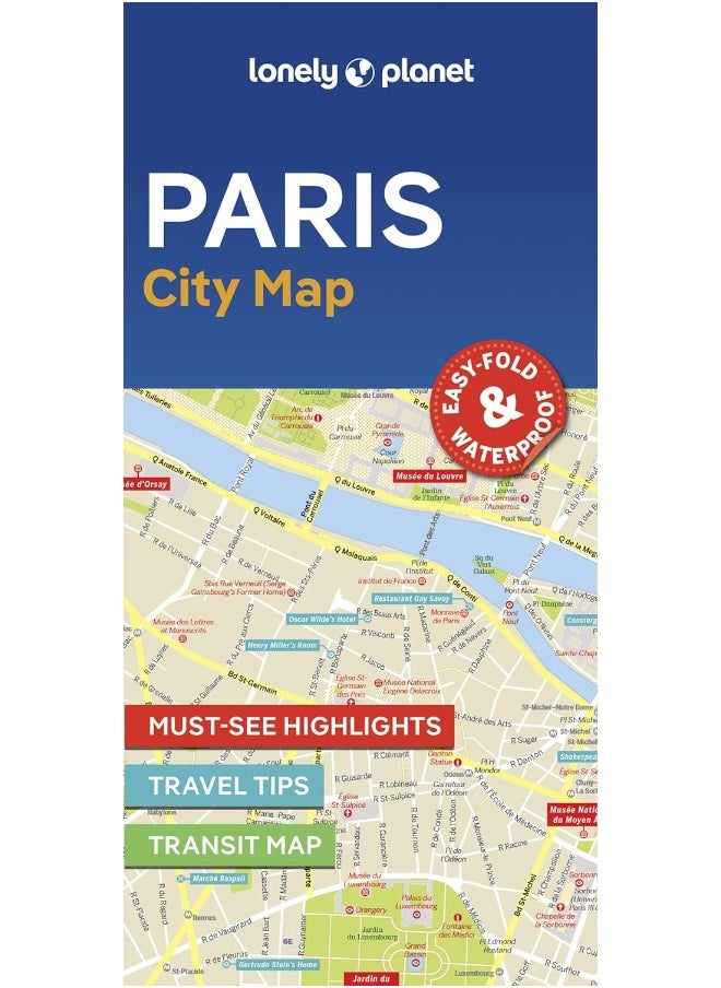 null - Lonely Planet Paris City Map - Image 1