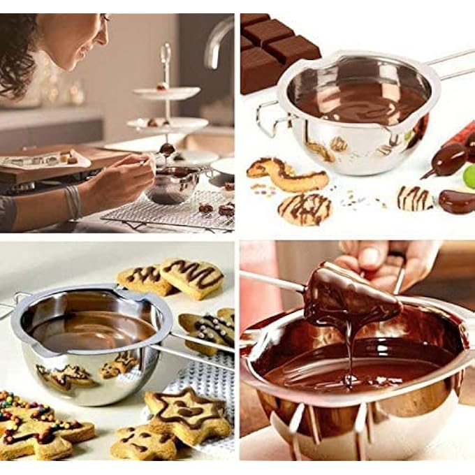 rayihni Stainless Steel Double Boiler Pot Chocolate Butter Melting Pot Candle Making Double Boiler For Melting Tasks - Image 3