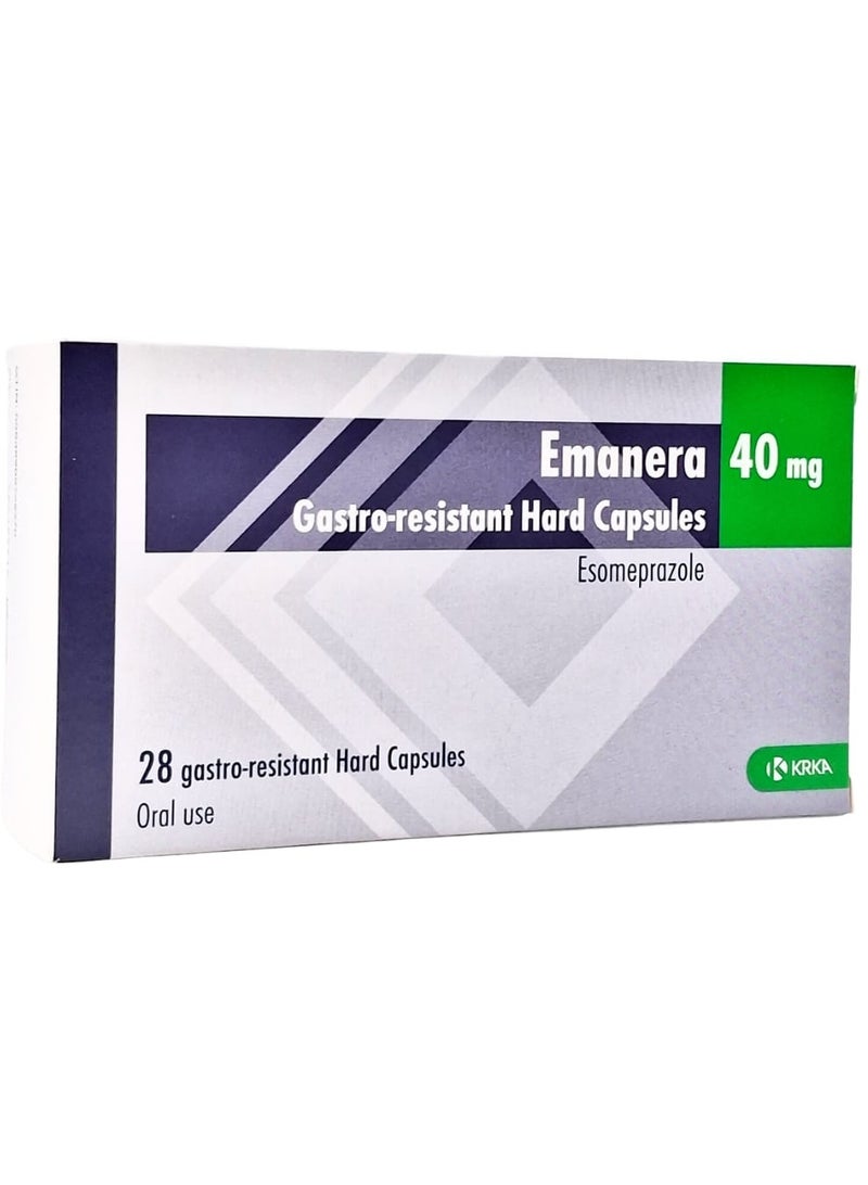 Emanera 40mg Capsules (28’s) – Esomeprazole for Acid Reflux & GERD Relief