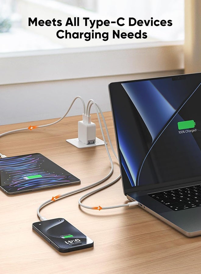 Univer Tang USB C to C Super Fast Charging Cable 240W 6.6ft, iPhone 17 16 15 Pro Max Braided Charger Cord, Type C  Cable for Samsung S25 S24 S23 S22+, MacBook 16'', iPad 12.9'', Compatible 140W/100W/60W - Image 2