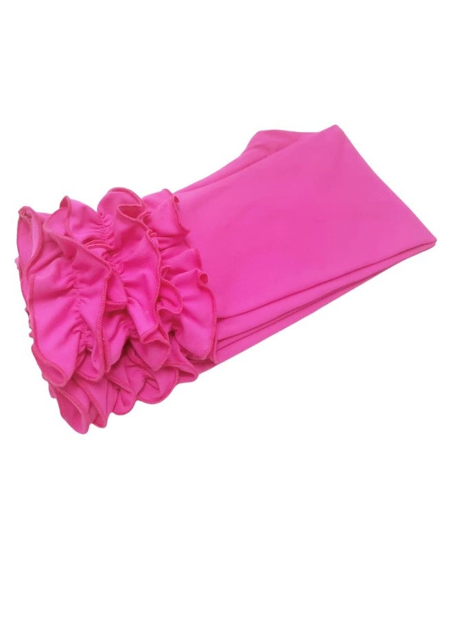 Bow Dream Baby Toddler and Little Girls Ruffle Leggings 90 Hot Pink - Image 4