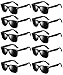 Fsmiling Black Sunglasses Bulk Adult Party Sunglasses 80s Shades Pack for Men Women UV400 Protection 10Pack - Image 3