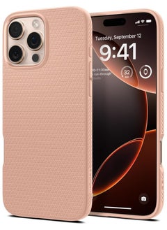 Spigen غطاء حماية Liquid Air لهاتف iPhone 16 Pro Max (2024) - وردي تيتانيوم  - Image 1