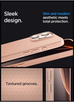 Spigen غطاء حماية Liquid Air لهاتف iPhone 16 Pro Max (2024) - وردي تيتانيوم  - Image 3