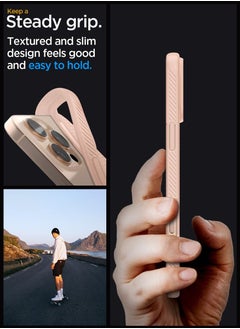 Spigen غطاء حماية Liquid Air لهاتف iPhone 16 Pro Max (2024) - وردي تيتانيوم  - Image 4
