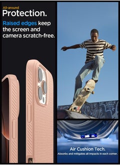 Spigen غطاء حماية Liquid Air لهاتف iPhone 16 Pro Max (2024) - وردي تيتانيوم  - Image 5