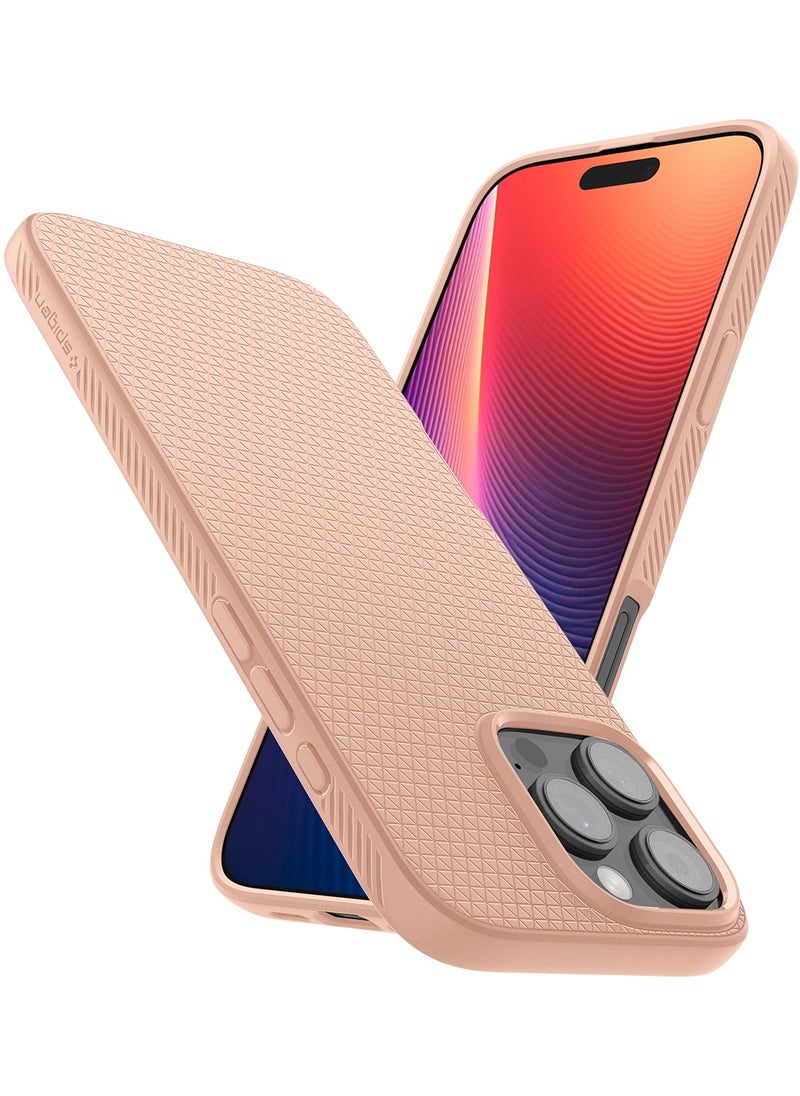 Spigen - غطاء حماية Liquid Air لهاتف iPhone 16 Pro Max (2024) - وردي تيتانيوم - Image 1