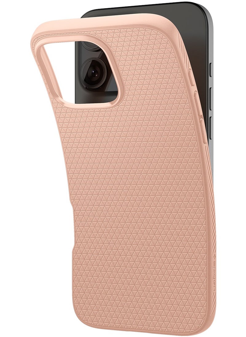 Spigen - غطاء حماية Liquid Air لهاتف iPhone 16 Pro Max (2024) - وردي تيتانيوم - Image 1