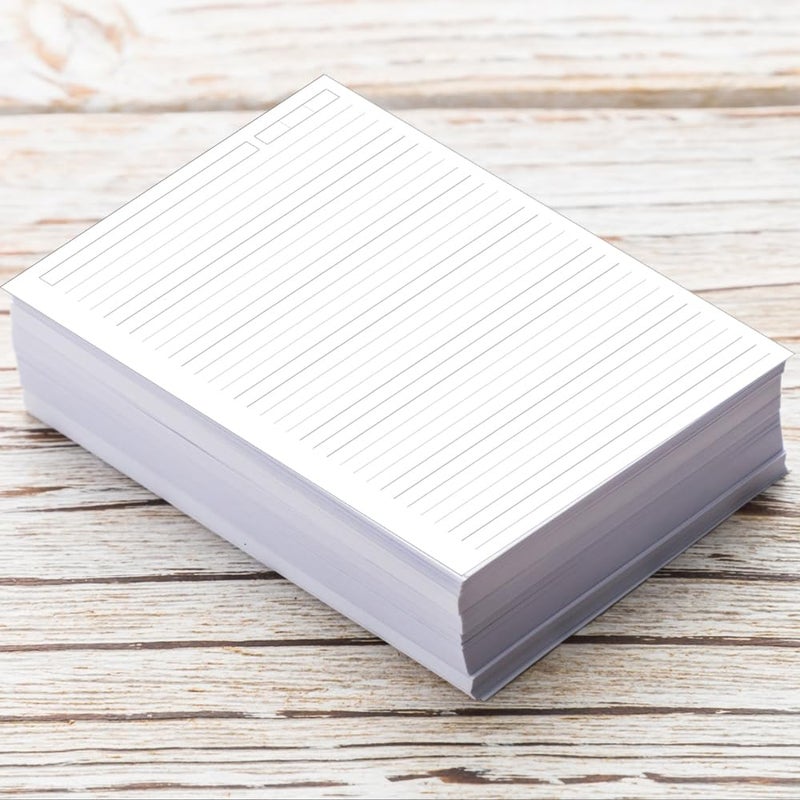 Yaridar Unpunched Lined Refill Paper - A5 Loose Leaf Paper for Ring Binder/Discbound Notebook Planner Inserts, 100 Sheets/200 Pages,100gsm Ruled White Pages, 5.8" x 8.25â€ - Image 3