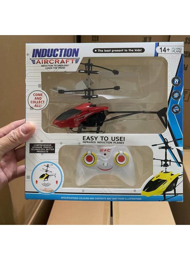 Children's Palm Induction Aircraft Flying Toy Induction Walker Charging Unmanned Helicopter-Color:Dual-mode Remote Control 1-Specifications:12