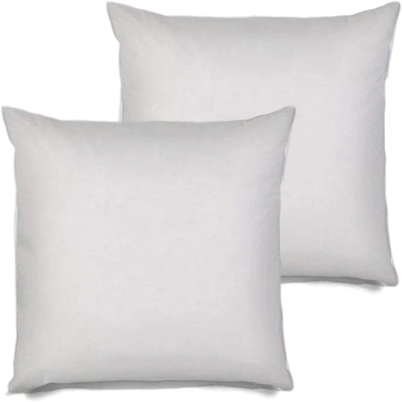 MSD 2 Pack Pillow Insert 34X34 Hypoallergenic Square Form Sham Stuffer Standard White Polyester Decorative Euro Throw Pillow Inserts for Sofa Bed  Made in USA Set of 2  Machine Washable and Dry