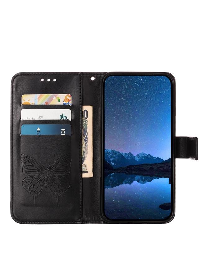 زبون جراب لهاتف Huawei P40 Lite 4G / Nova 6 SE جراب هاتف جلدي منقوش على شكل فراشة - Image 3